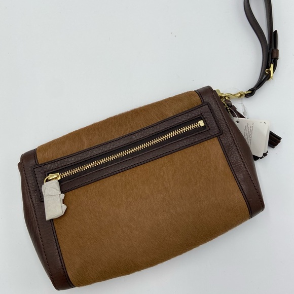 NEW COACH LEGACY BROWN HAIRCALF HANDBAG PURSE WRISTLET NWT $398 - Picture 3 of 8
